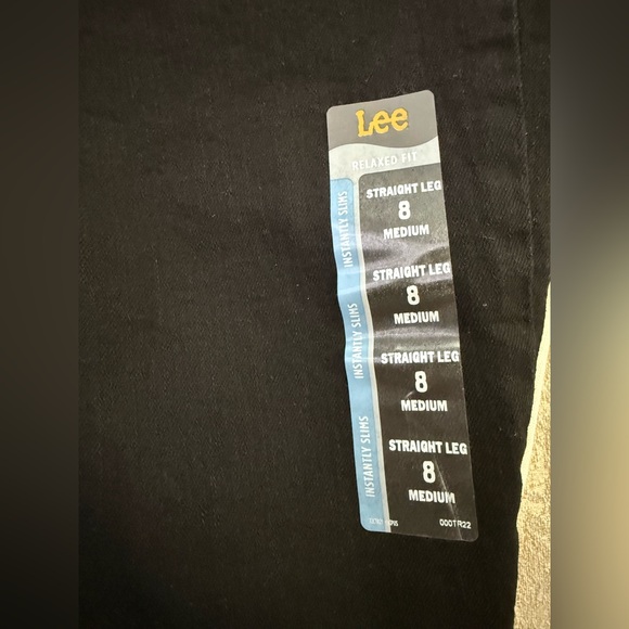 🍁 BLACK FRIDAY DEALS!🦃 NWT Women's Lee Relaxed Fit Straight Leg Black Jeans - Picture 7 of 10